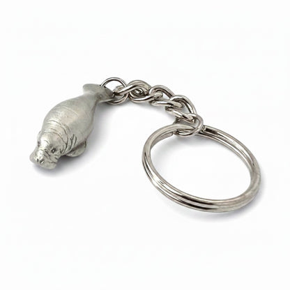 Manatee Keychain – Sea Life Collection - Pewter