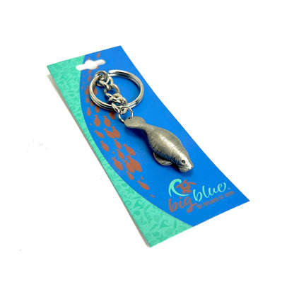 Manatee Keychain for Women and Men- Manatee Gifts, Manatee Key Ring, Manatee Charm, Gifts for Manatee Lovers, Sea Life Key Chain, Manatee Lanyard - Big Blue
