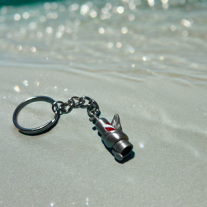 Moray Eel Key Chain- Scuba Diving Key Chain, Scuba Tank Key Chain with Moray Eel, Scuba Diving Gifts, Moray Eel with Scuba Tank Key Fob with Dive Flag - Big Blue