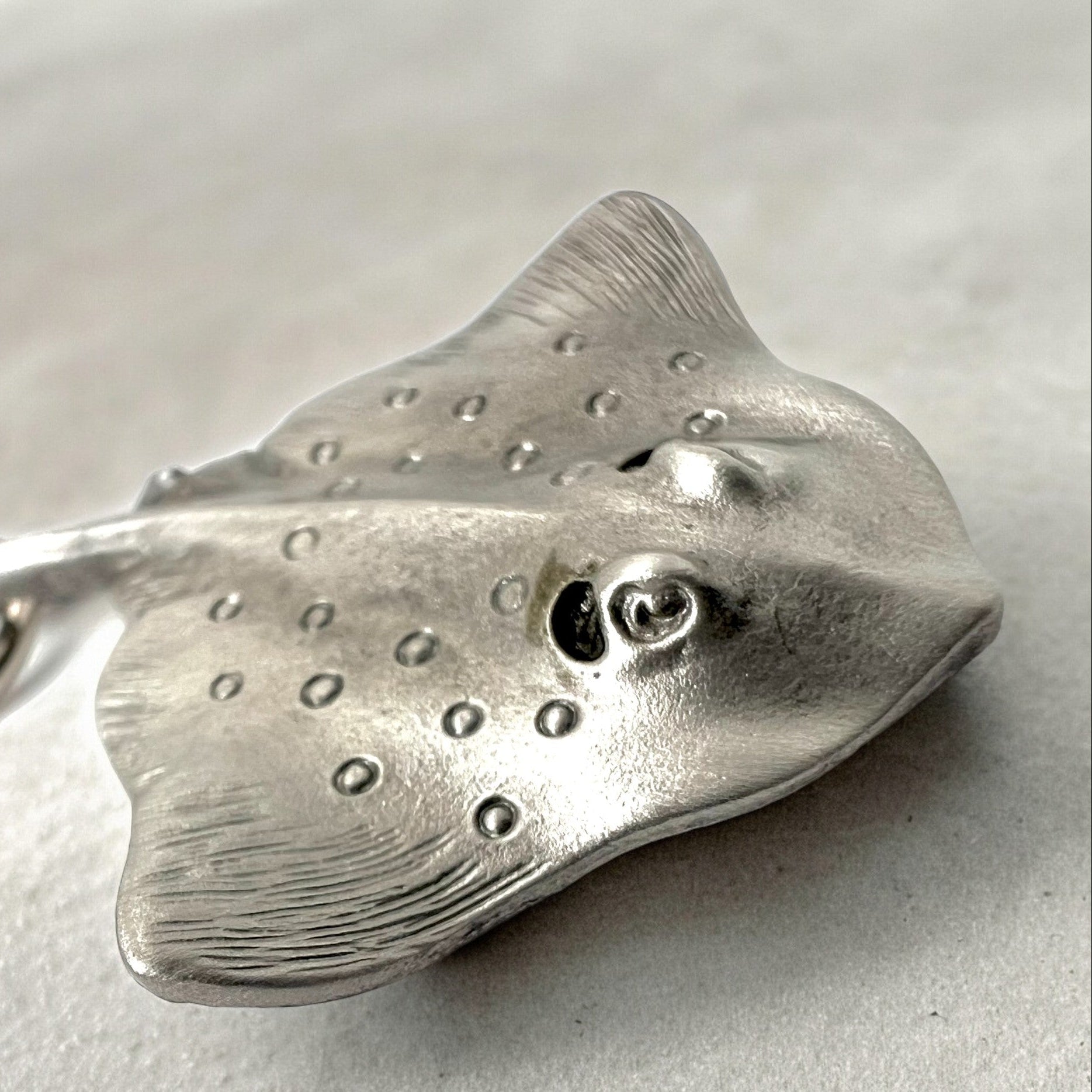 Stingray Cord Necklace- Sealife Collection - Pewter - Big Blue