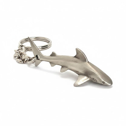 Grey Reef Shark Keychain – Sea Life Collection – Pewter
