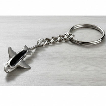 Grey Reef Shark Keychain – Sea Life Collection – Pewter