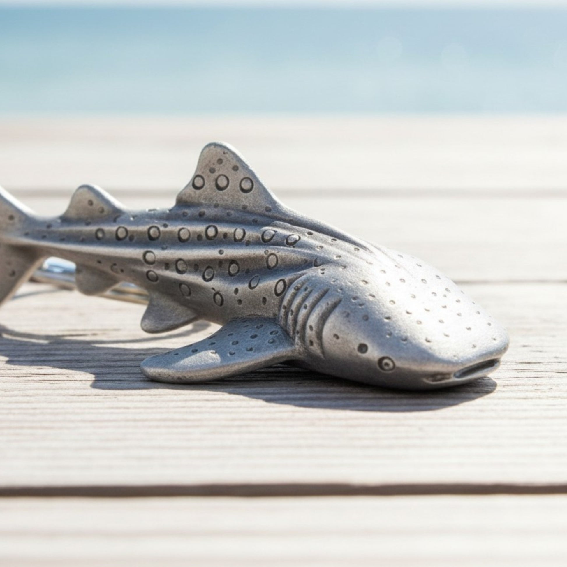 Whale Shark Keychain – Sea Life Collection – Pewter - Big Blue