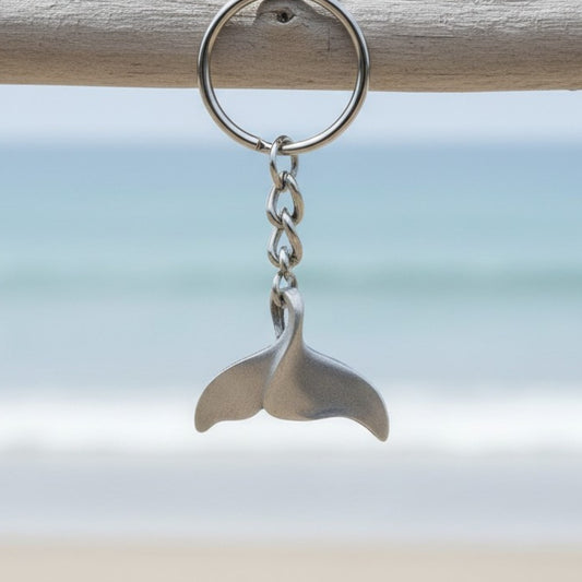 Whale Fluke Keychain – Sealife Collection - Pewter - Big Blue