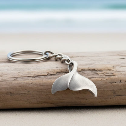 Whale Fluke Keychain – Sealife Collection - Pewter - Big Blue