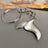 Whale Tail Keychain for Men and Women- Whale Tail Keychain Charm, Gift for Whale Watcher, Whale Fluke Keyring, Whale Tail Key Fob, Sea Life Keychain - Big Blue