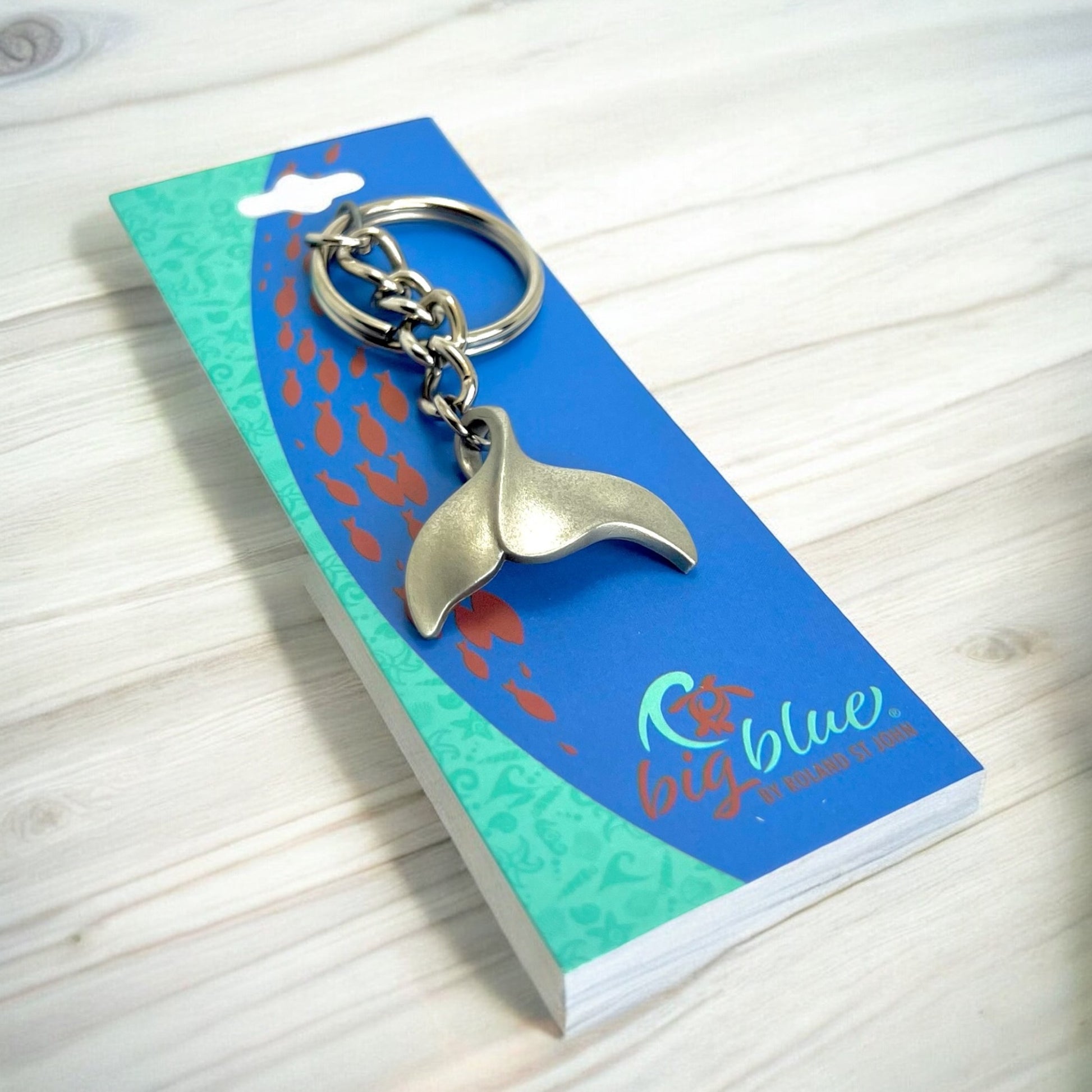 Whale Fluke Keychain – Sealife Collection - Pewter - Big Blue