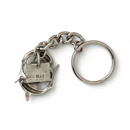 Reef Sharks Circling Dive Flag Keychain – Diver´s Collection – Pewter - Big Blue
