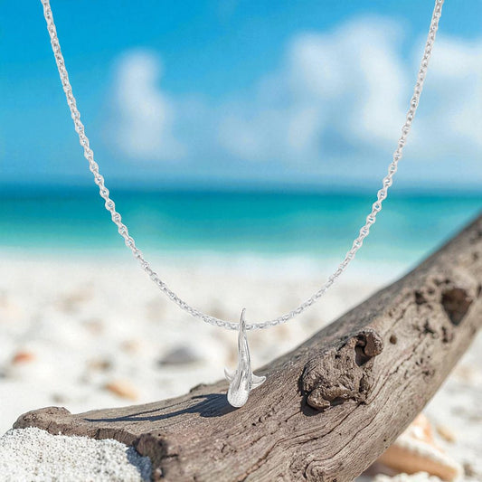 Mini Whale Shark Necklace - Sealife Collection - Sterling Silver