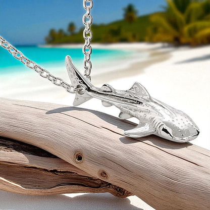 Mini Whale Shark Necklace - Sealife Collection - Sterling Silver