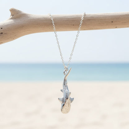 Mini Whale Shark Necklace - Sealife Collection - Sterling Silver - Big Blue