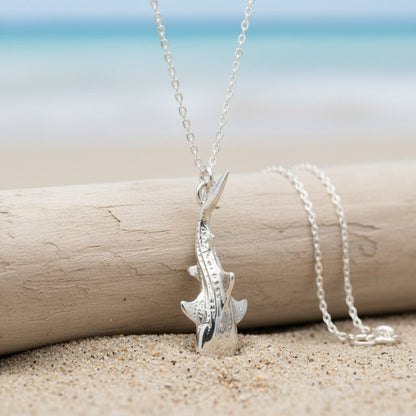 Mini Whale Shark Necklace - Sealife Collection - Sterling Silver - Big Blue