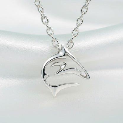 "Frenzy" Shark Necklace – Mini Sterling Collection - Sterling Silver - Big Blue