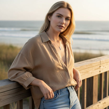 Mini Seahorse Necklace – Mini Sterling Collection - Silver - Big Blue