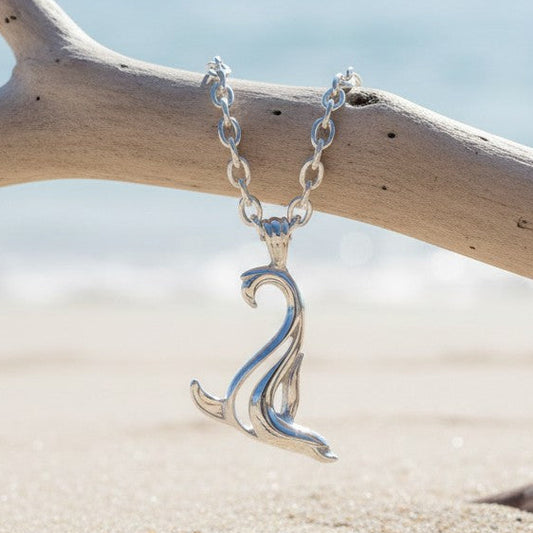 Sea Lion "Salty" Pendant Necklace –  Mini Collection - Sterling Silver - Big Blue