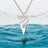 Cave Diver Line Arrow Necklace Sterling Silver with Sterling Chain, Gifts for Scuba Divers - Big Blue
