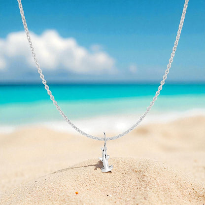 Mini Hammerhead Shark Necklace - Sealife Collection - Silver