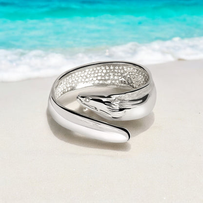 Moray Eel Sterling Silver Ring Sea Life Ring Scuba Diving Jewelry - Big Blue