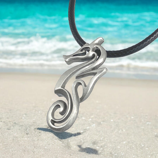 Seahorse Necklaces for Women- Sea Horse Jewelry for Women, Seahorse Gifts, Seahorse Charm, Seahorse Pendant - Big Blue