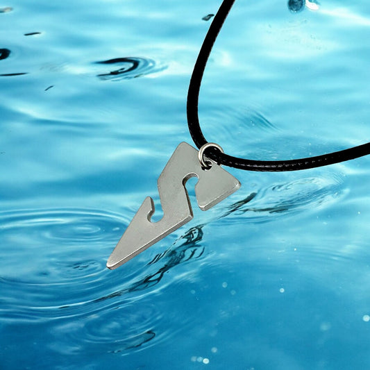 Cave Diving Pewter Pendant Necklace- Line Arrow Charm | Cave Diver Line Marker For Men and Women | Gifts For Divers - Big Blue