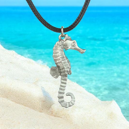 Seahorse Necklace- Seahorse Gift for Women and Men, Seahorse Necklace, Gifts for Seahorse Lovers, Sea Life Jewelry, Seahorse Charm - Big Blue