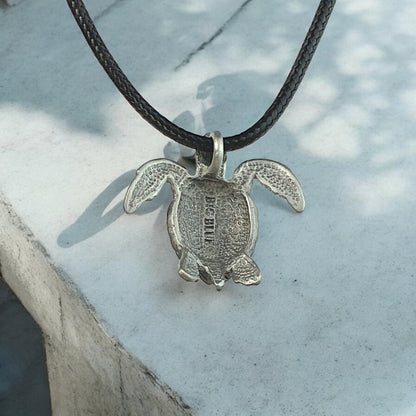 Sea Turtle Necklace- Sea Turtle Gift for Women and Men, Turtle Necklaces, Gifts for Turtle Lovers, Sea Life Jewelry, Realistic Sea Turtle Charms - Big Blue