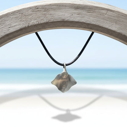 Stingray Cord Necklace- Sealife Collection - Pewter - Big Blue