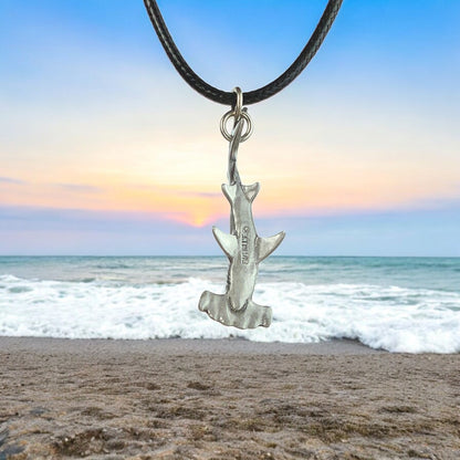 Hammerhead Shark Necklace- Shark Gifts for Women and Men, Realistic Hammerhead Shark, Gifts for Shark Lovers, Sea Life Jewelry, Realistic Shark Charm - Big Blue