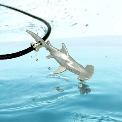Hammerhead Shark Necklace- Shark Gifts for Women and Men, Realistic Hammerhead Shark, Gifts for Shark Lovers, Sea Life Jewelry, Realistic Shark Charm - Big Blue