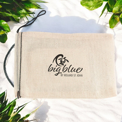 Stingray Necklace - "Ray" - Pewter on Cord - Big Blue