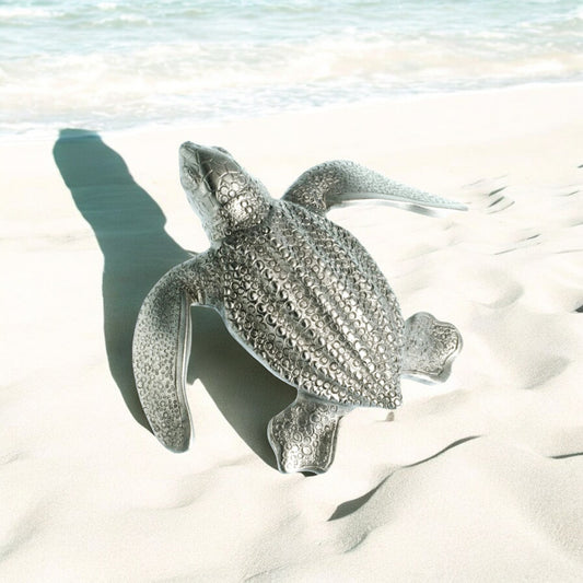 Leatherback Turtle Pin, Hatchling Sea Life  Lead Free Pewter Pin - Big Blue