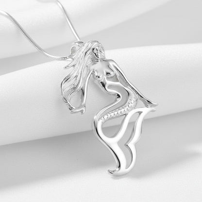 Lorelei Mermaid Necklace – Sterling Silver