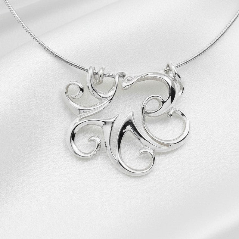 Octopus Pendant – Seaplicity Collection – Sterling Silver - Big Blue