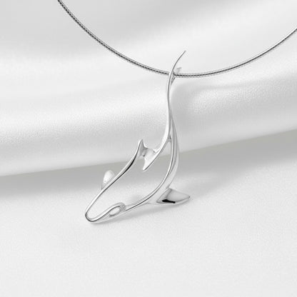 Grey Reef Shark Pendant – Seaplicity Collection – Sterling Silver - Big Blue