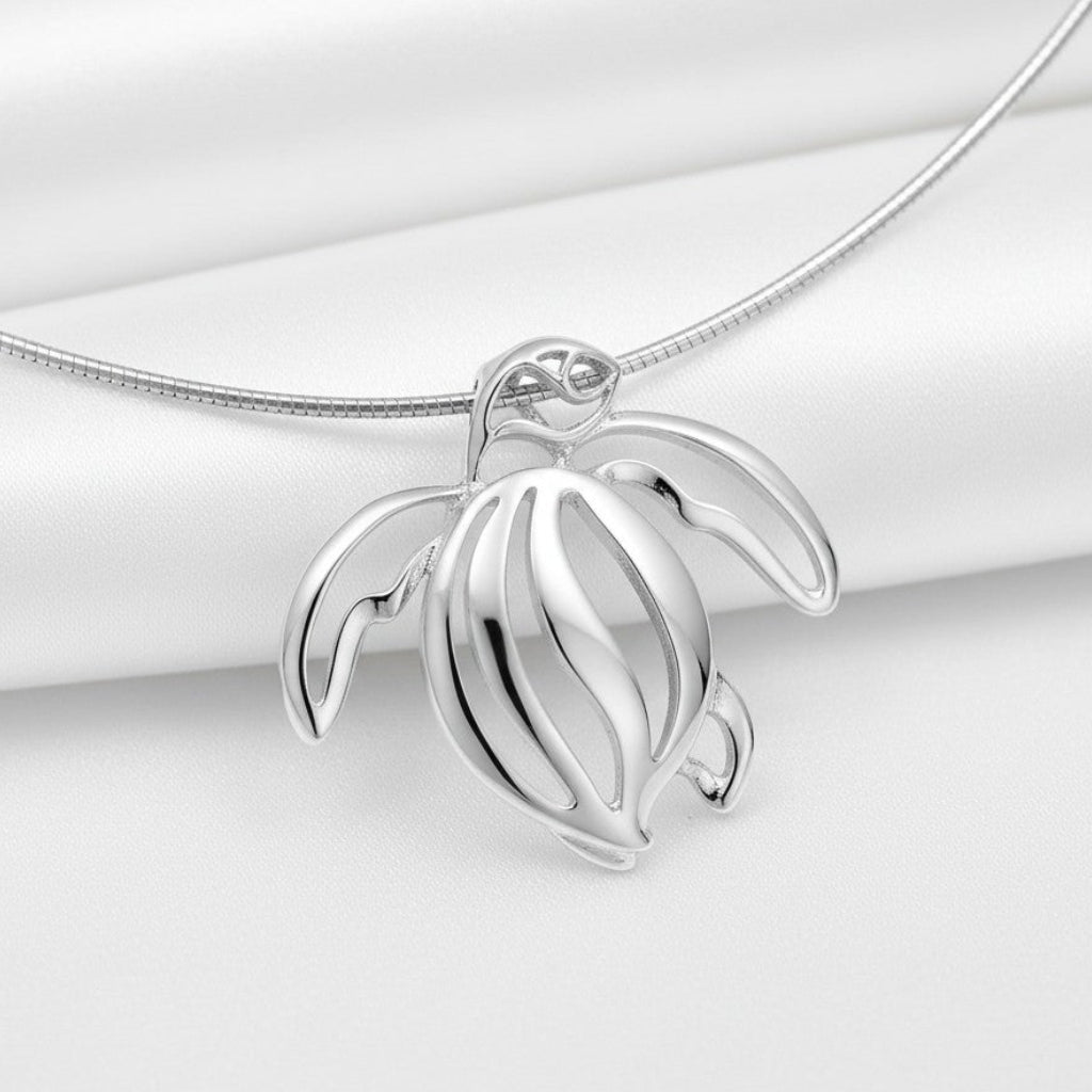 Sea Turtle Pendant – Seaplicity Collection – Sterling Silver - Big Blue