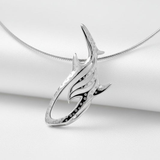 Whale Shark Necklace – Seaplicity Collection – Sterling Silver - Big Blue