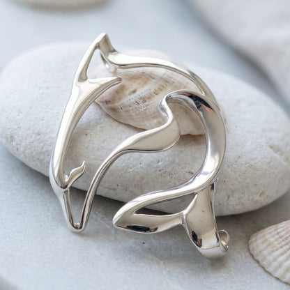 Bottlenose Dolphin Pendant – Seaplicity Collection – Sterling Silver - Big Blue