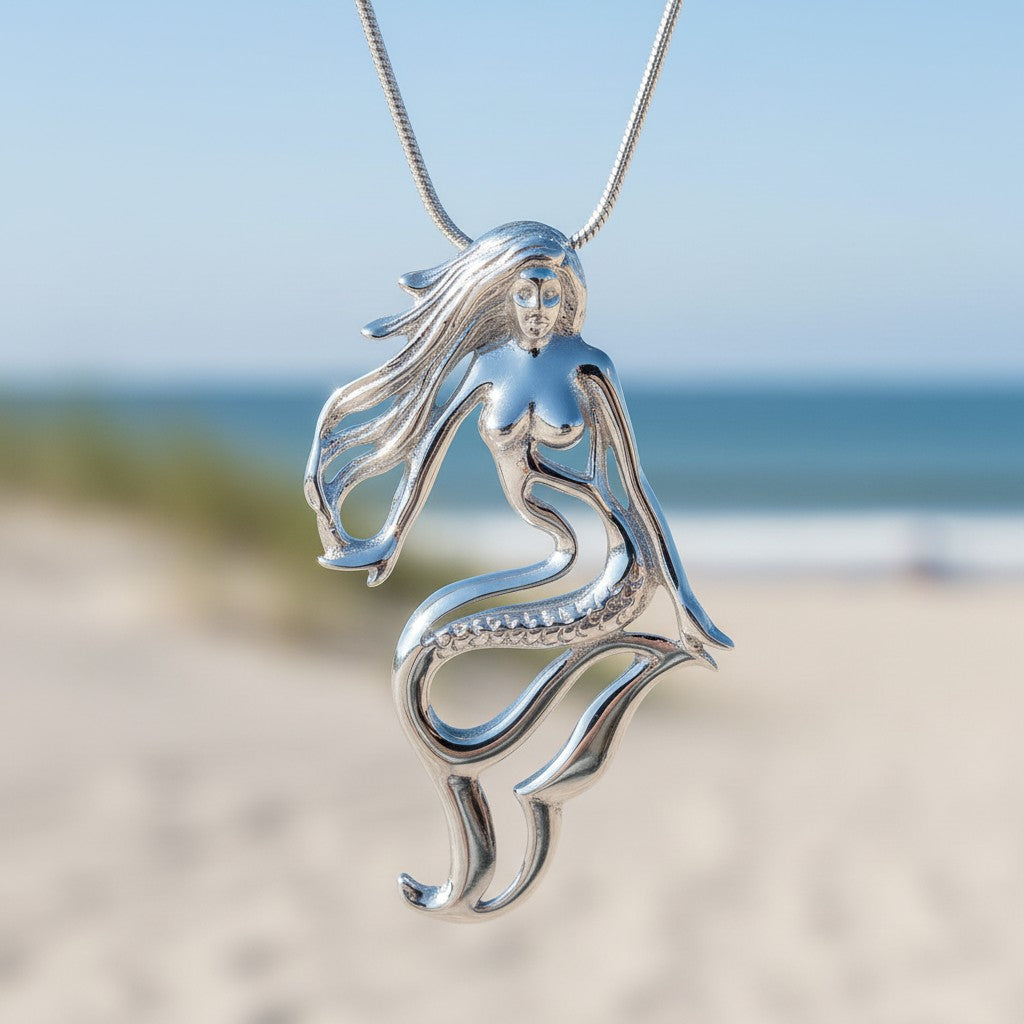 Lorelei Mermaid Necklace – Sterling Silver
