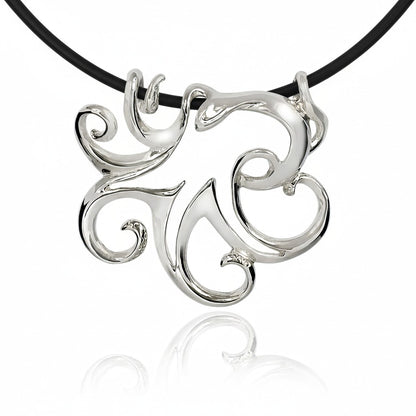 Octopus Pendant – Seaplicity Collection – Sterling Silver - Big Blue
