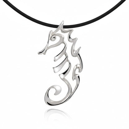 Seahorse Necklace – Seaplicity Collection – Sterling Silver - Big Blue