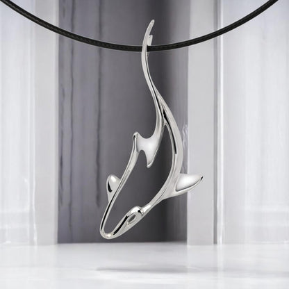 Grey Reef Shark Pendant – Seaplicity Collection – Sterling Silver - Big Blue