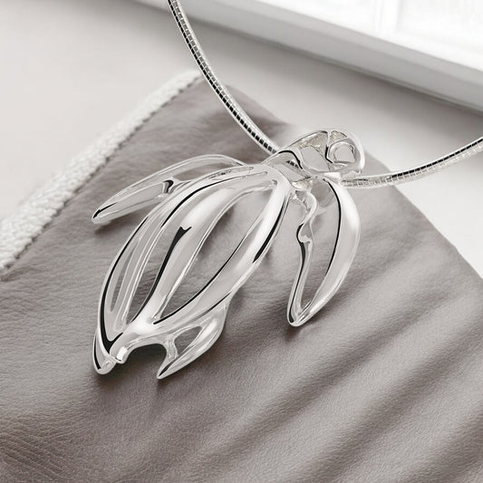 Sea Turtle Necklaces Sterling Silver- Turtle Gifts for Women, Honu Turtle Necklaces, Gifts for Turtle Lovers, Sea Life Jewelry - Big Blue