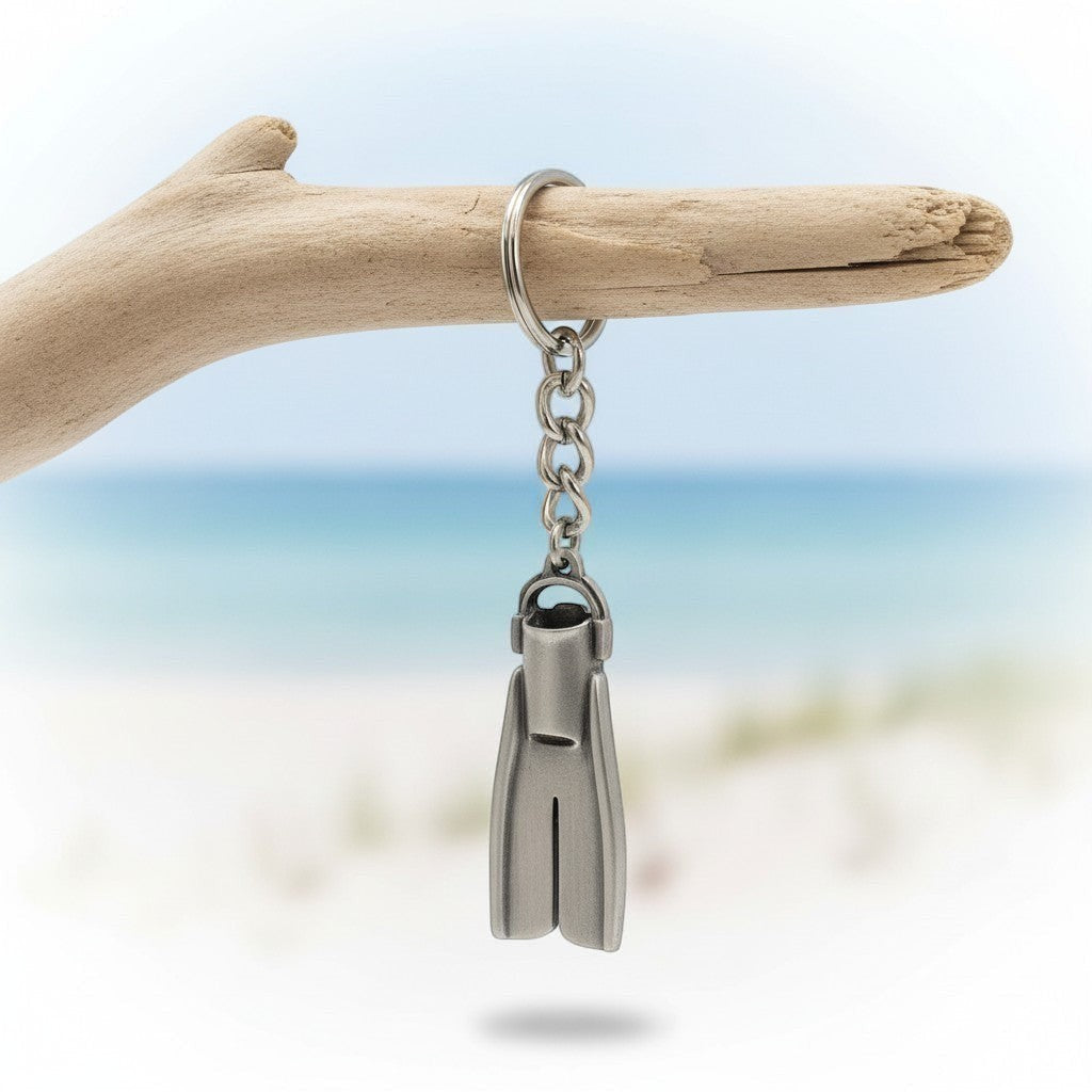Dive Fin Keychain – Diver´s Collection – Pewter