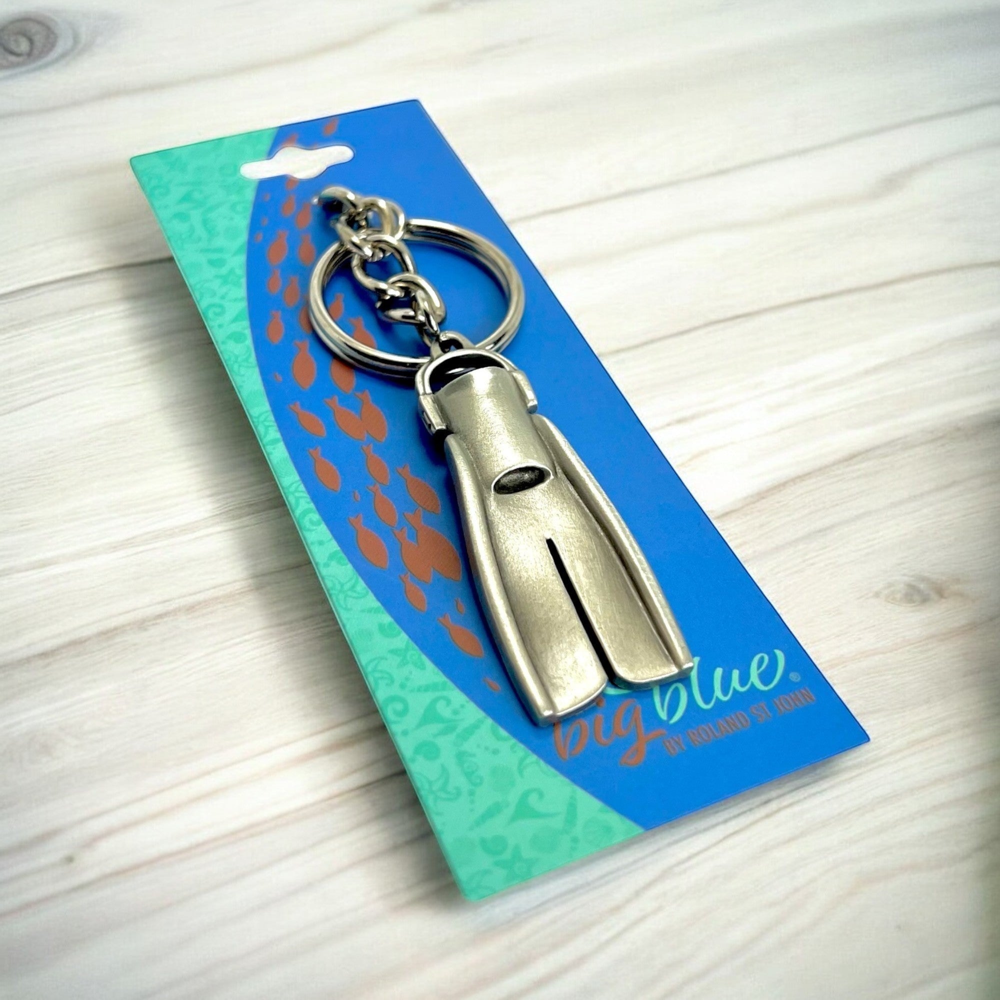 Dive Fin Keychain – Diver´s Collection – Pewter