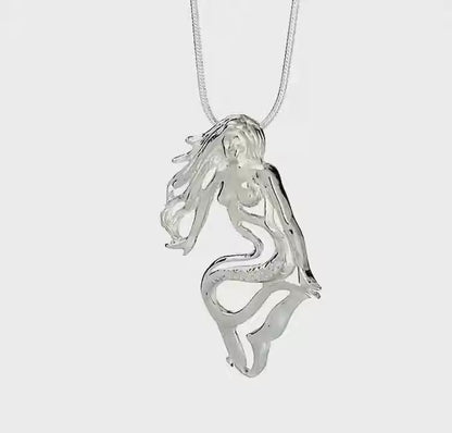 Lorelei Mermaid Necklace – Sterling Silver