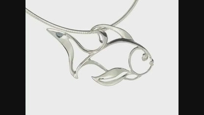 Angelfish Necklace – Seaplicity Collection - Sterling Silver
