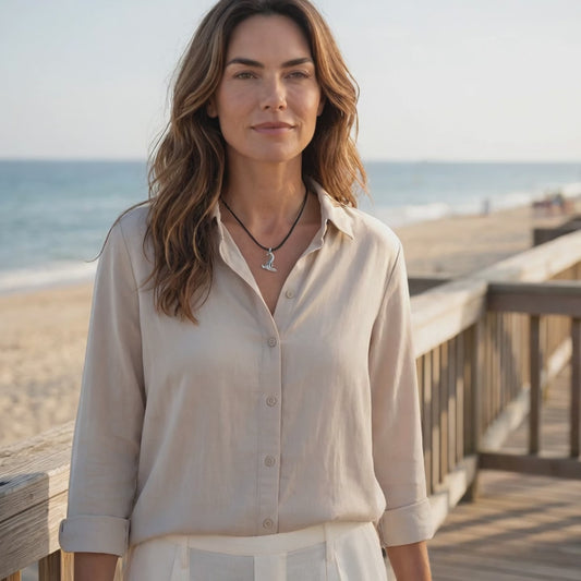 Sea Lion Cord Necklace – "Salty" - Pewter Pendant