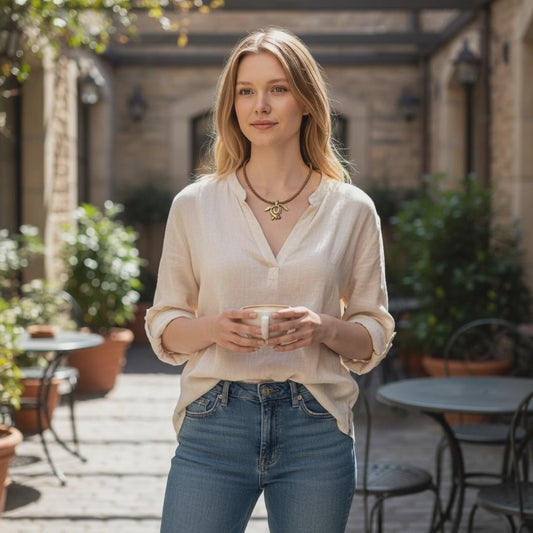 Sea Turtle "Honu" Necklace – Ocean Traveler Collection - Bronze on Cotton Cord