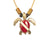 Ocean Theme Shoreline Solid Bronze Hawksbill Sea Turtle Sea Life with Dive Flag Pendant Necklace - Big Blue