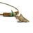 Ocean Theme Solid Bronze Mini Realistic Sea Life Reef Shark Pendant Necklace - Big Blue